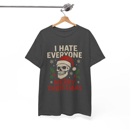 Grumpy Santa Skull Christmas Tee