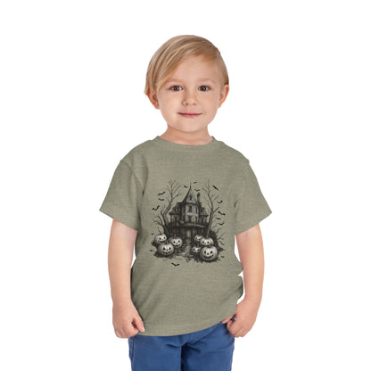 Spooky Halloween House Toddler Christmas Tee