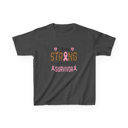 Breast Cancer Awareness Dinosaur Tee - I Am Strong Survivor
