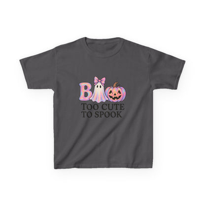 Boo! Too Cute to Spook Halloween Tee for Kids
