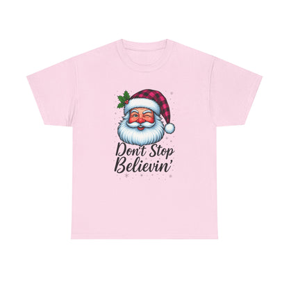 Santa Believin' Pink Holiday Tee