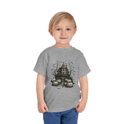 Spooky Halloween House Toddler Christmas Tee
