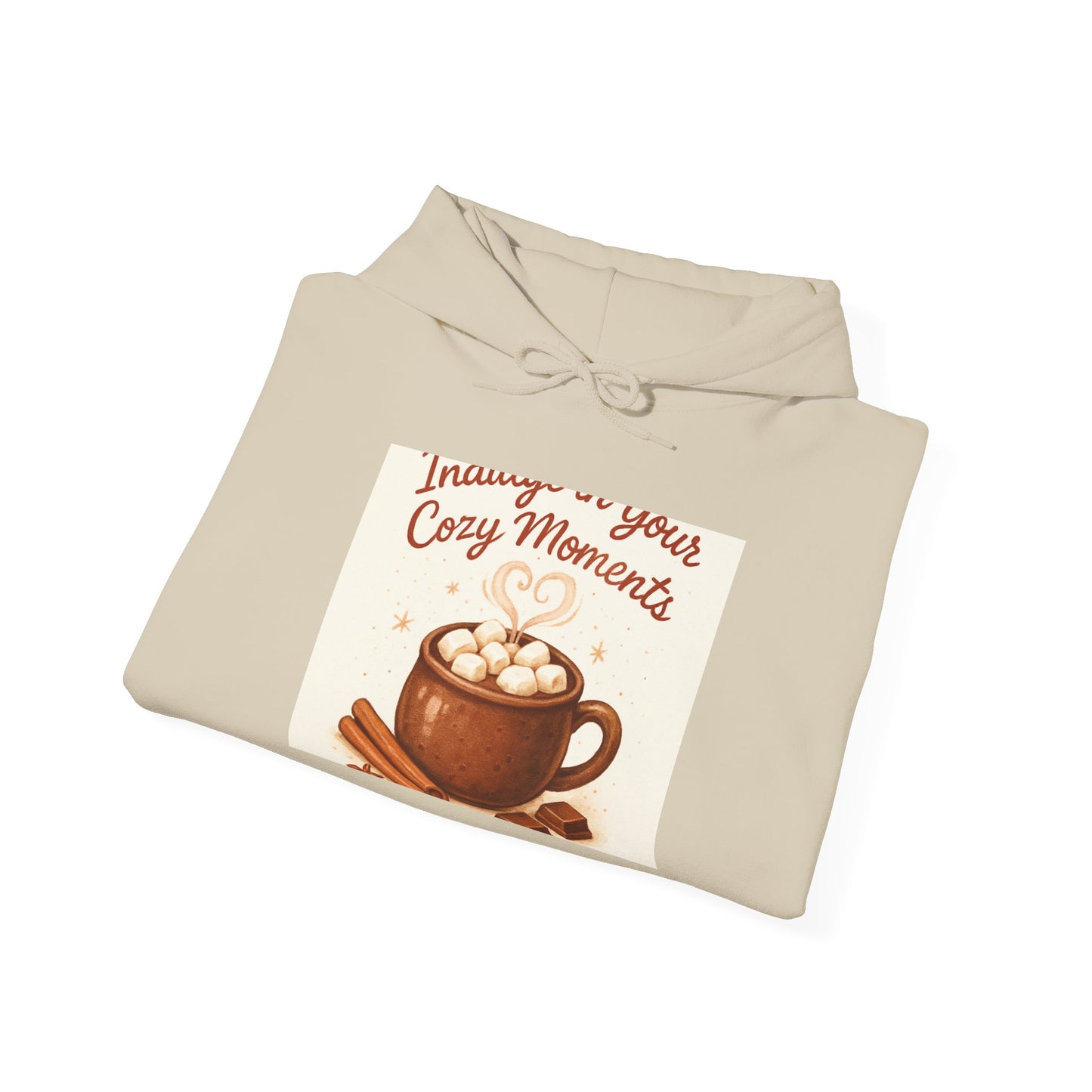 Hoodie: "Immerse in Your Cozy Moments" Hot Cocoa Graphic Hoodie