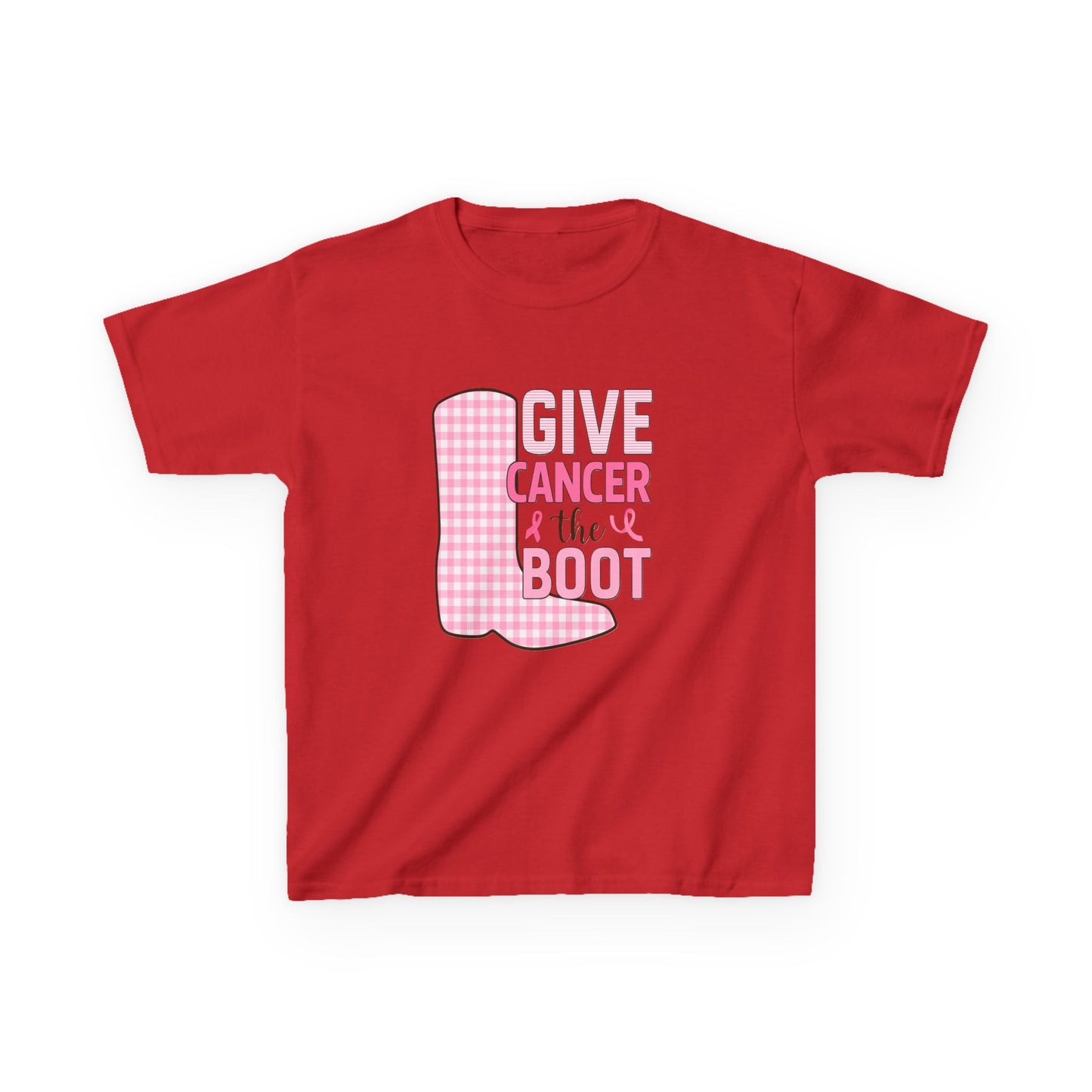 Give Cancer the Boot: Dinosaur Christmas Tee