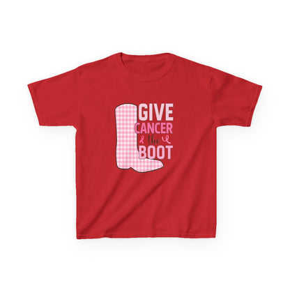 Give Cancer the Boot: Dinosaur Christmas Tee