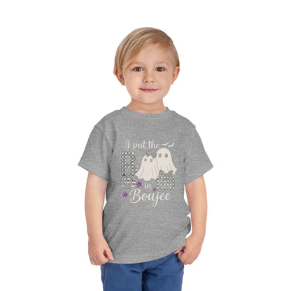 Boujee Halloween Toddler Tee: I Put the B in Boujee
