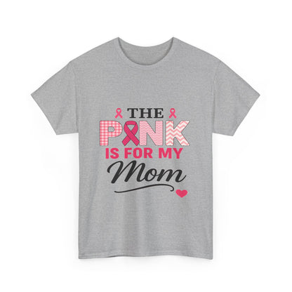 Mom's Strength: Pink Ribbon Breast Cancer Awareness Tee