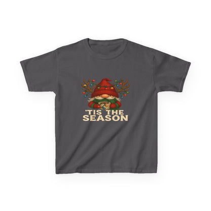 Gnome Dino 'Tis The Season Kids Christmas Tee