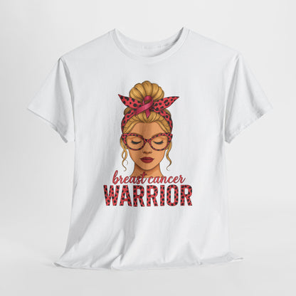 Camiseta de guerrera contra el cáncer de mama - Apoyo del lazo rosa