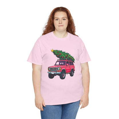 Pink SUV Christmas Tree Tee