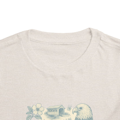 Toddler Tee - NC Landmarks Vintage First in Flight Design