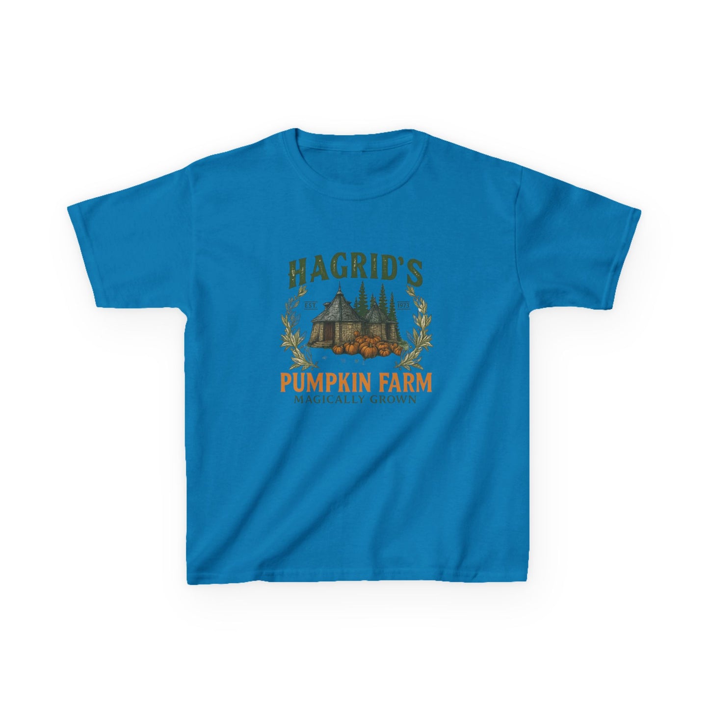 Hagrid's Pumpkin Farm Kids Tee - Christmas Dinosaur