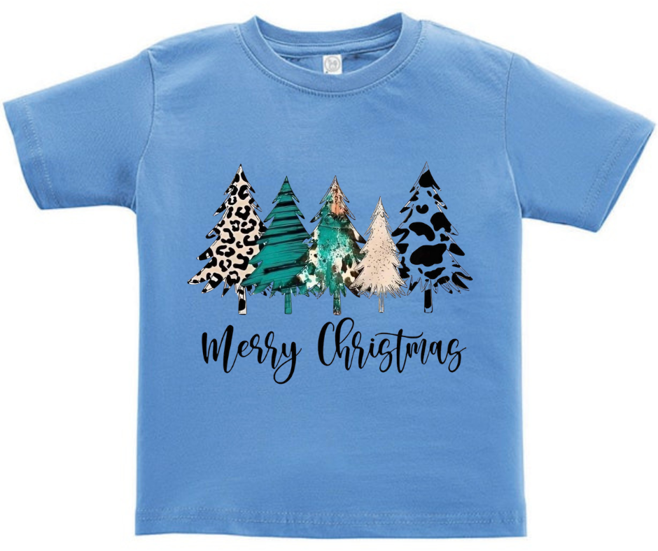 Merry Christmas Trees Kid T-Shirt