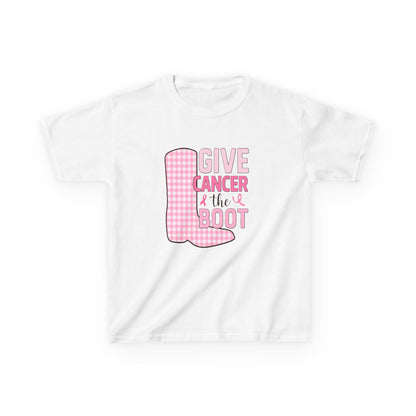 Give Cancer the Boot: Dinosaur Christmas Tee