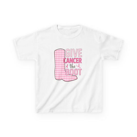 Give Cancer the Boot: Dinosaur Christmas Tee