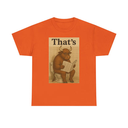 Bull on Toilet Unisex Tee