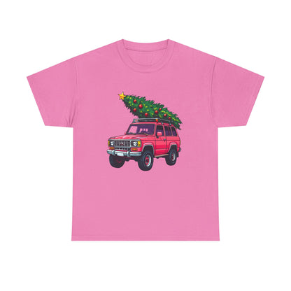 Pink SUV Christmas Tree Tee
