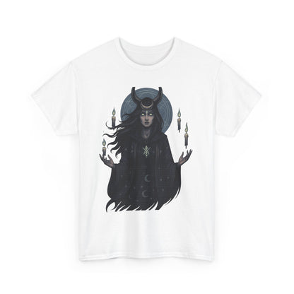 Moonlit Sorceress – Enchanted Candlelight Tee
