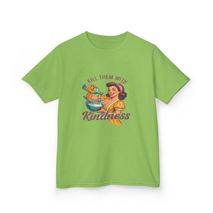 Radioactive Kindness: Funny Xmas Dinosaur Tee for Kids