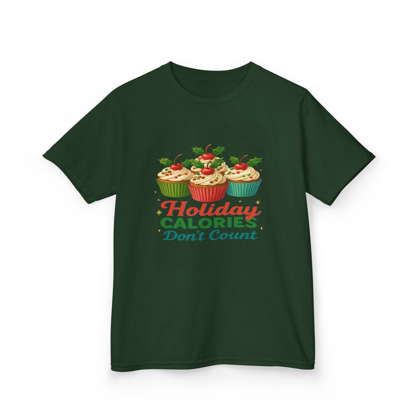 Holiday Calories Don't Count Dino Cupcake Tee
