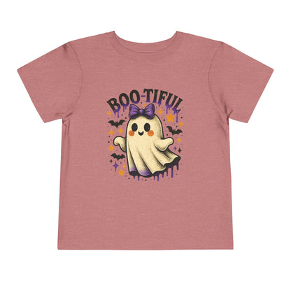 Boo-tiful Ghost Halloween Toddler Tee