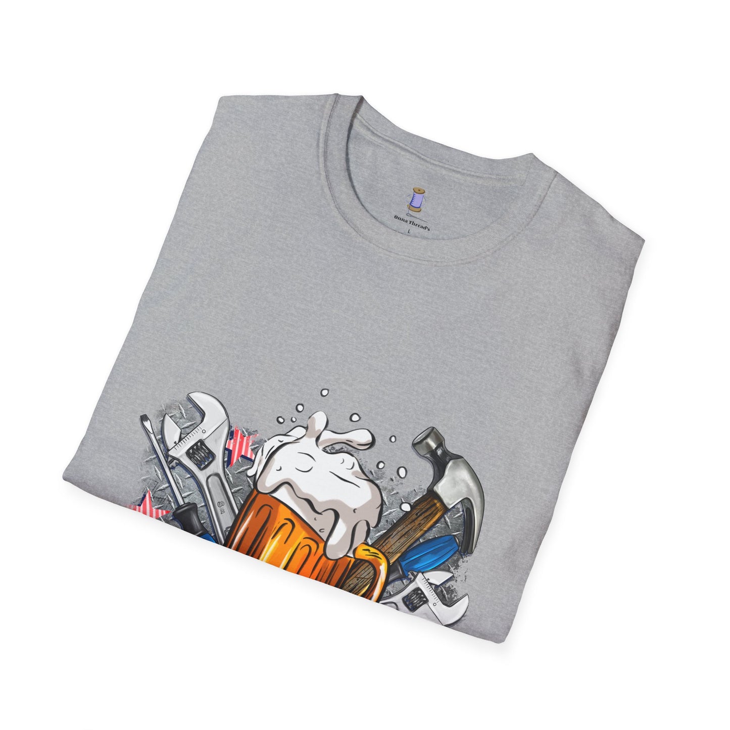 Dad Life Graphic T-Shirt, Unisex Softstyle Tee, Father's Day Gift, Beer Lover Apparel, Casual Weekend Wear, Gifts for Dad