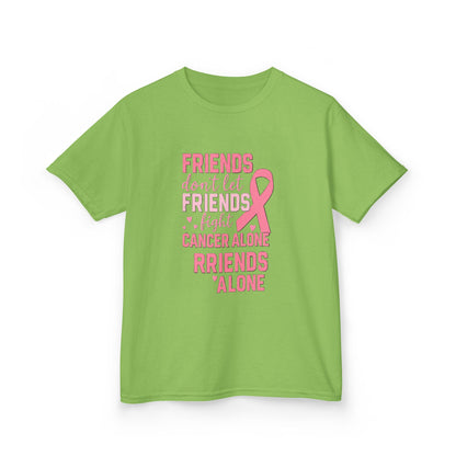 Friends Fight Cancer Alone Tee - Pink Ribbon Kids Shirt