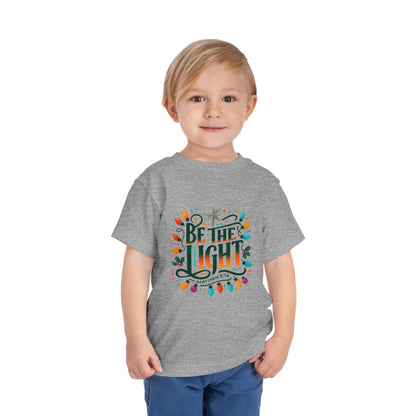 Christmas Toddler Tee - BE THE LIGHT, Matthew 5:14