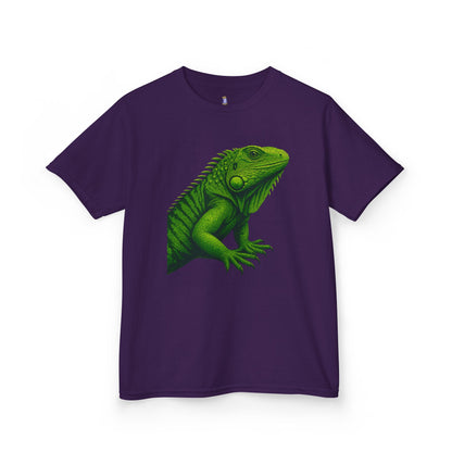 Green Iguana Kids Tee - Fun Shirt for Nature Lovers, Birthday Gift, Summer Wear, Animal Lovers, Eco-Friendly Clothing