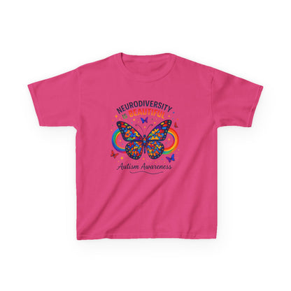 Neurodiversity Butterfly Kids Tee - Autism Awareness