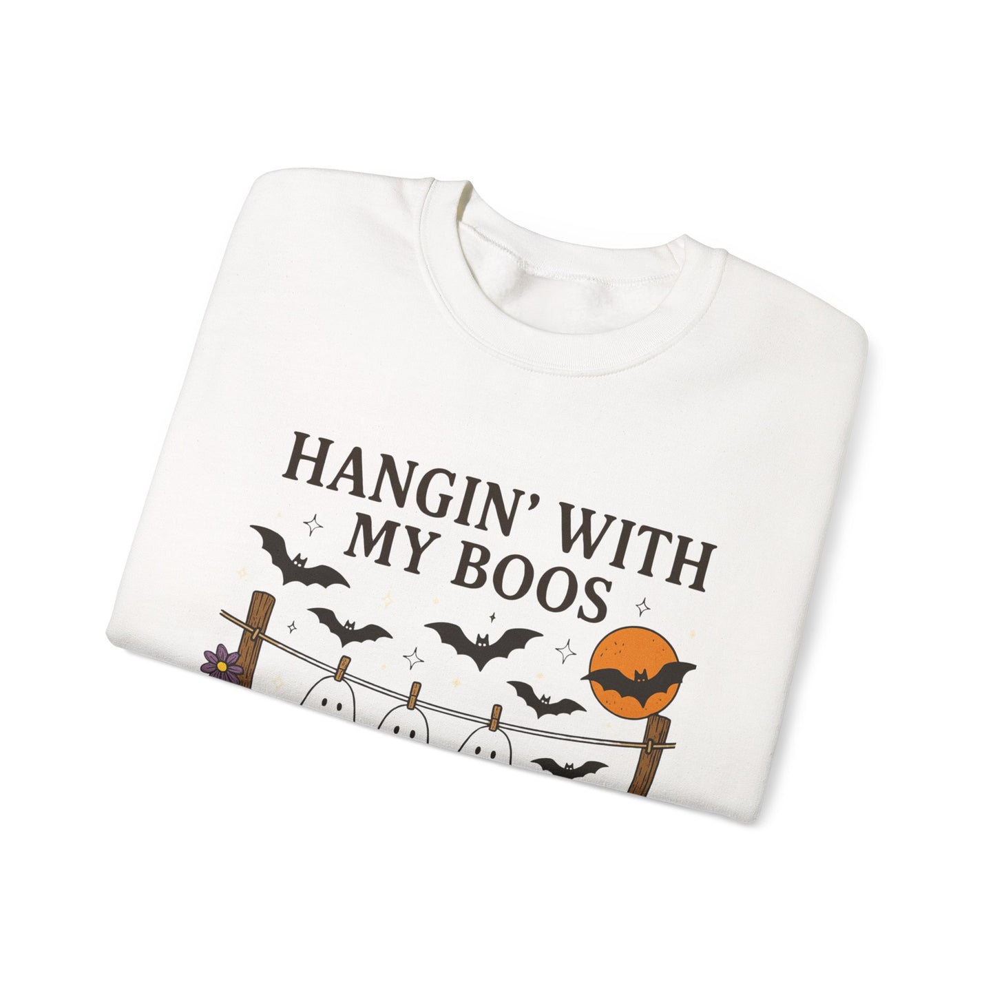 Hangin' With My Boos Halloween Crewneck Sweatshirt