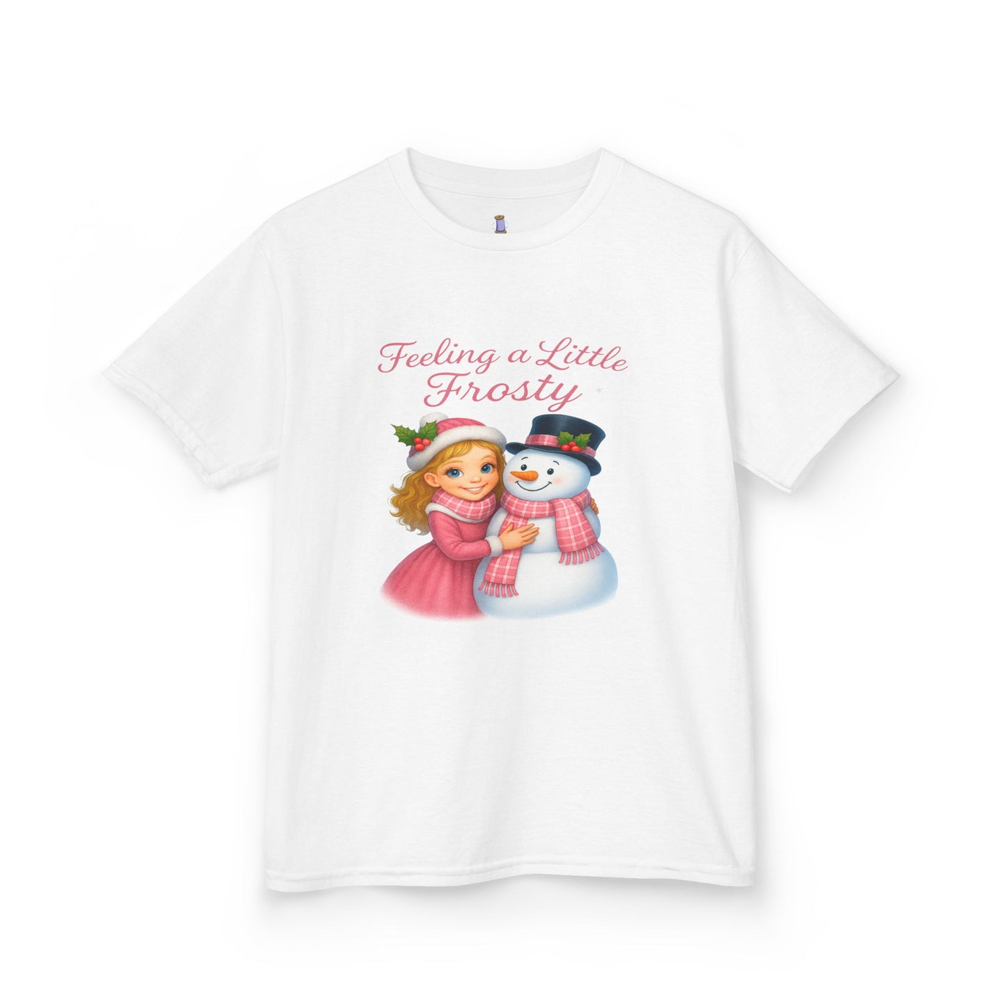 Kids Christmas Tee, Holiday T-shirt for Children, Cute Winter Gift, Frosty Snowman Design, Festive Family Photos