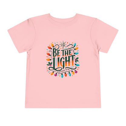Christmas Toddler Tee - BE THE LIGHT, Matthew 5:14