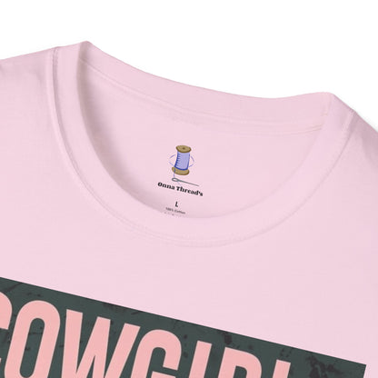 Cowgirl Skull Graphic T-Shirt, Western Fashion Tee, Unisex Cowboy Shirt, Boho Style Wear, Gift for Cowgirls, Casual Outing Top