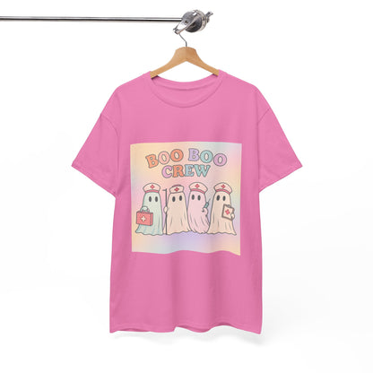 Boo Boo Crew Nurse Ghost T-Shirt – Cute Pastel Halloween Medical Tee