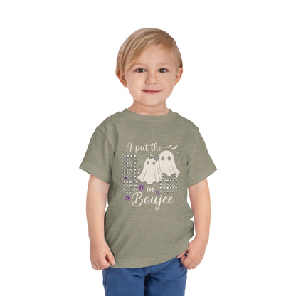 Boujee Halloween Toddler Tee: I Put the B in Boujee