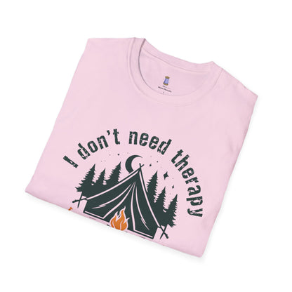 Camping Therapy Unisex T-Shirt | Outdoor Enthusiast Gift | Nature Lover Tee | Adventure Shirt | Camping Apparel