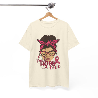 Hope, Faith, Love: Breast Cancer Awareness Tee