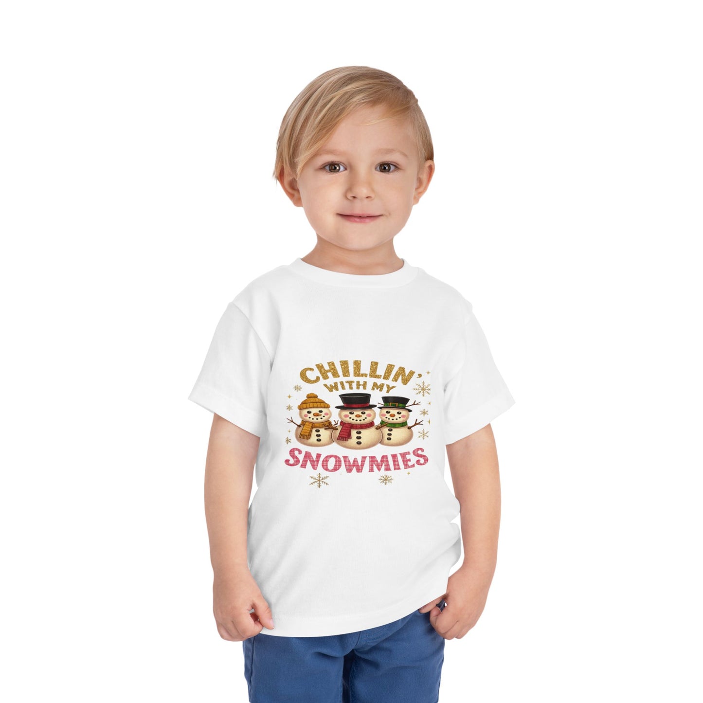 Chillin' with Snowmies Toddler Christmas Tee