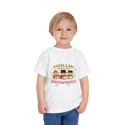 Chillin' with Snowmies Toddler Christmas Tee