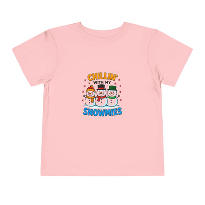 Chillin' with My Snowmies Toddler Christmas Tee
