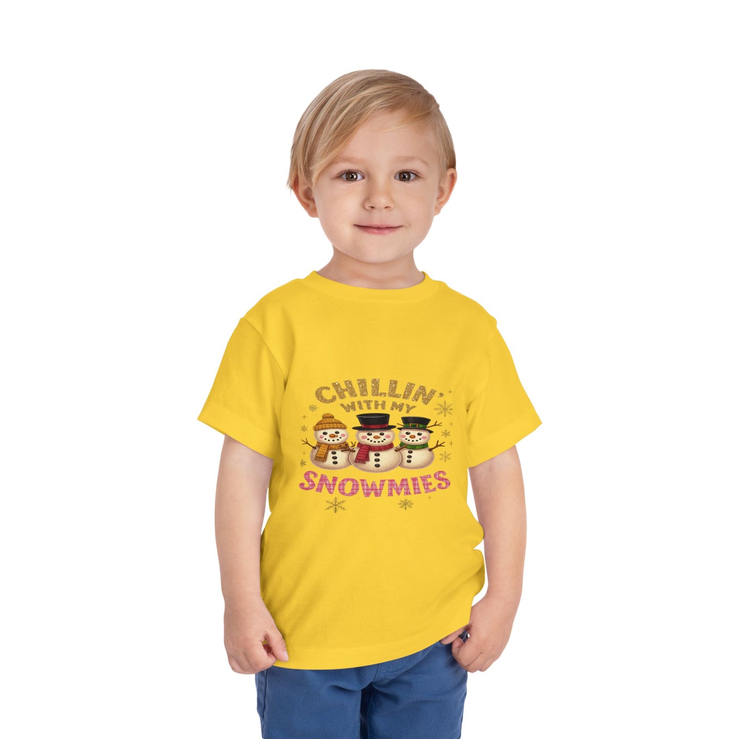 Chillin' with Snowmies Toddler Christmas Tee