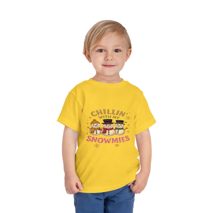 Chillin' with Snowmies Toddler Christmas Tee