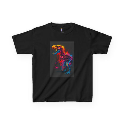Kids Dinosaur Glow Tee, Fun Kids T-Shirt, Dino Shirt for Kids, Birthday Gift, Unique Kids Clothing, Animal Lover Apparel