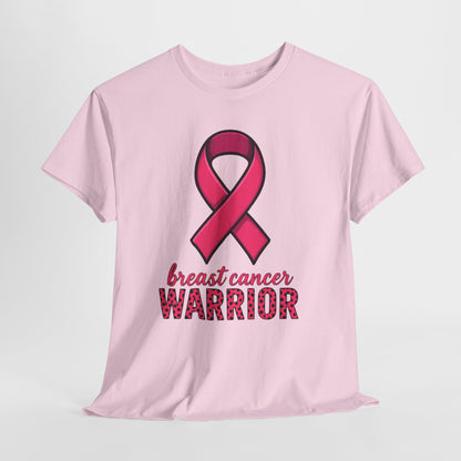 Breast Cancer Warrior Pink Ribbon Tee