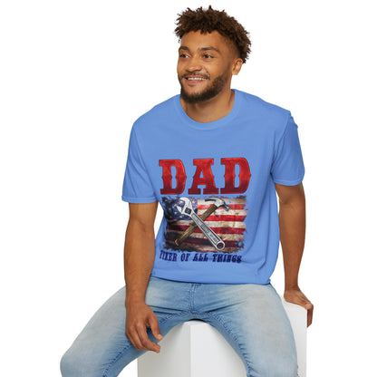 Camiseta de Papá Patriótico | Regalos para Todo | Día del Padre, Día de la Independencia, Regalo de Cumpleaños, Ropa Casual, Ropa para Papá