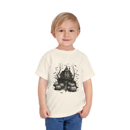 Spooky Halloween House Toddler Christmas Tee