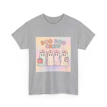 Boo Boo Crew Nurse Ghost T-Shirt – Cute Pastel Halloween Medical Tee
