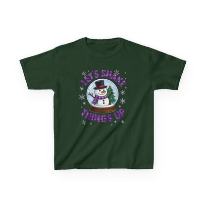 OT Snowman Snow Globe Kids Christmas Tee
