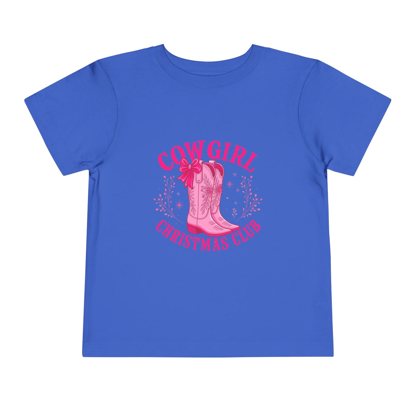 Cowgirl Christmas Club Tee - Pink Retro Holiday Shirt